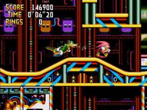 Knuckles' Chaotix (32X Compatible) (32X Shell) – Reproduction Video Game Cartridge with Holographic Label, Case and Manual