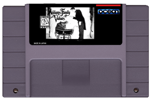Addams Family Values (SNES Compatible) - Reproduction Video Game Cartridge with Case and Manual image 1