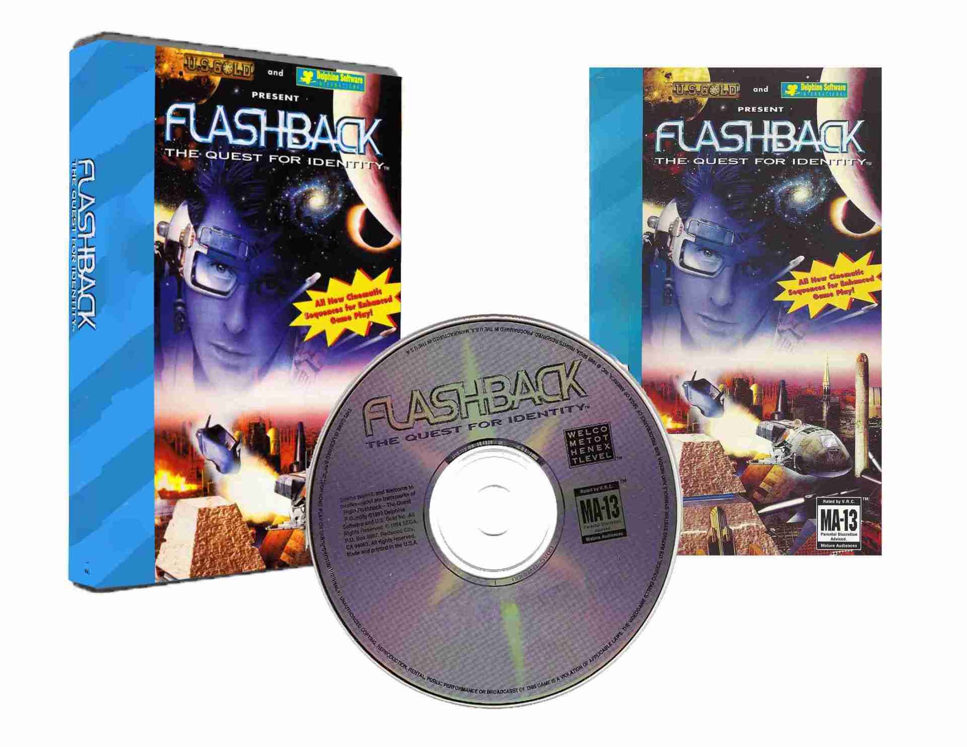 Flashback: The Quest for Identity (Sega CD Compatible) - Reproduction Video Game CD image 0
