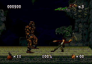 Pitfall: The Mayan Adventure (32X Compatible) - Reproduction Video Game Cartridge with Case and Manual