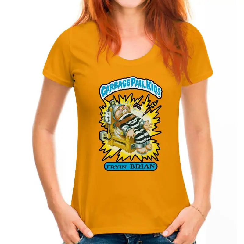 Fryin' Brian Garbage Pail Kids T-Shirt - Retro 1980s GPK Tee