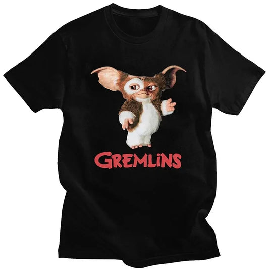 Gremlins Gizmo T-Shirt - 80s Movie Tee - Retro Mogwai Monster Cotton Shirt