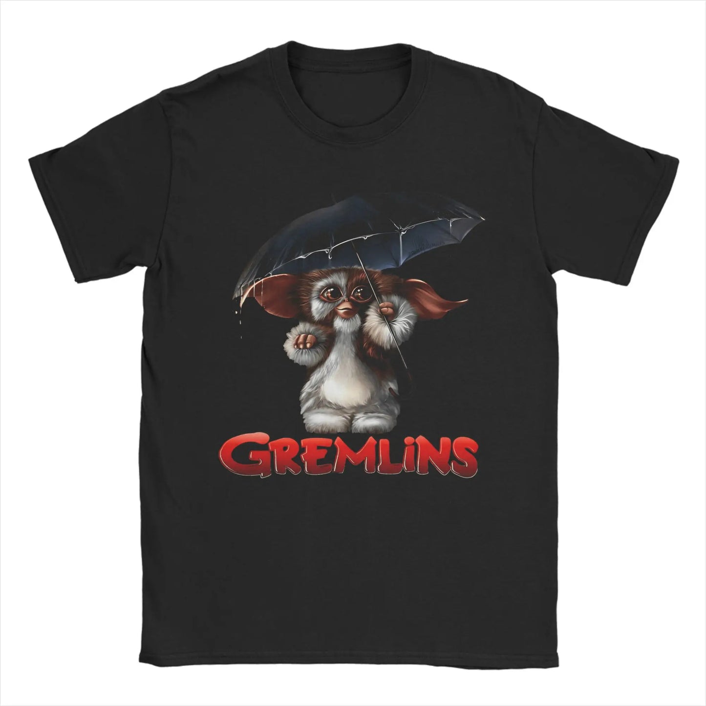 Gremlins Mogwai T-Shirt - Retro 80s Horror Movie Tee - Gizmo Christmas Novelty Cotton Shirt