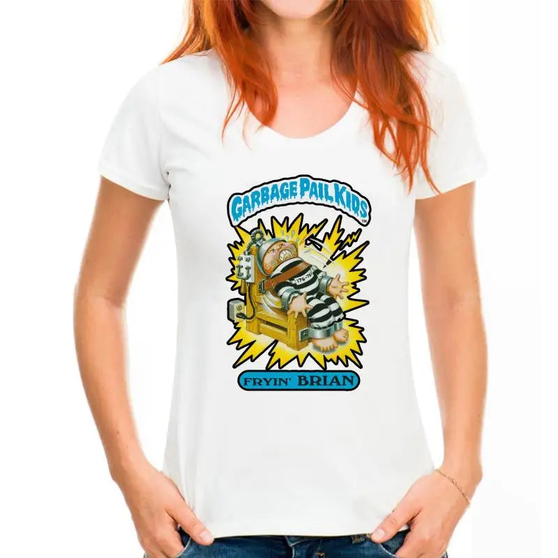 Fryin' Brian Garbage Pail Kids T-Shirt - Retro 1980s GPK Tee