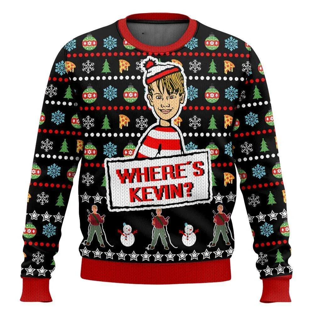 Home Alone Ugly Christmas Sweaters - Retro Movie Pullover for Men & Women