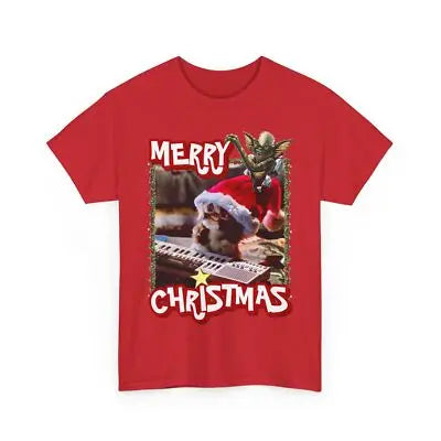 Gremlins Merry Christmas T-Shirt - Retro Holiday Horror Tee - Festive Movie Graphic Shirt
