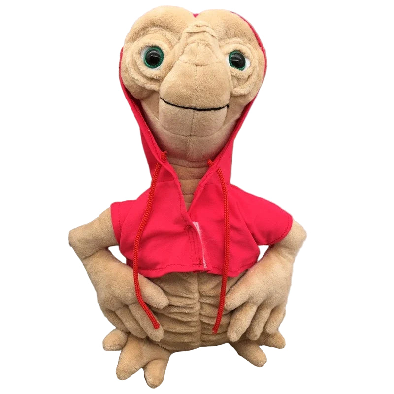 E.T. Extra-Terrestrial Plush Toy - Red Coat ET Stuffed Doll - 23cm Movie Collectible
