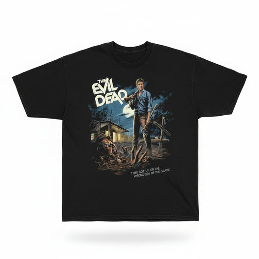 The Evil Dead Vintage T-Shirt - Ash Williams Retro Horror Graphic Tee