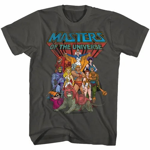 Masters of the Universe He-Man Characters T-Shirt - Skeletor She-Ra And More Retro Graphic Tee