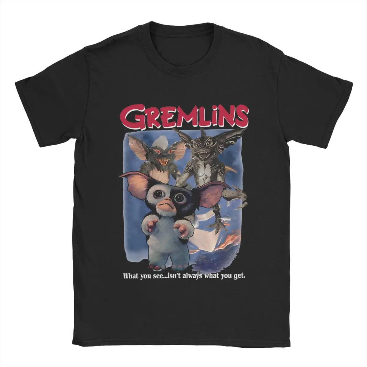 Gremlins Mogwai T-Shirt - 80s Horror Movie Tee - Retro Monster Cotton Shirt