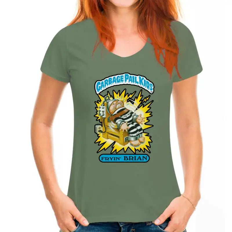 Fryin' Brian Garbage Pail Kids T-Shirt - Retro 1980s GPK Tee