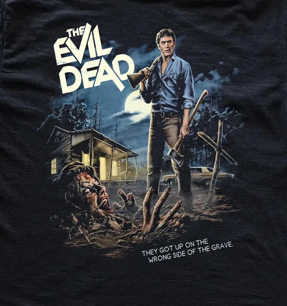 The Evil Dead Vintage T-Shirt - Ash Williams Retro Horror Graphic Tee