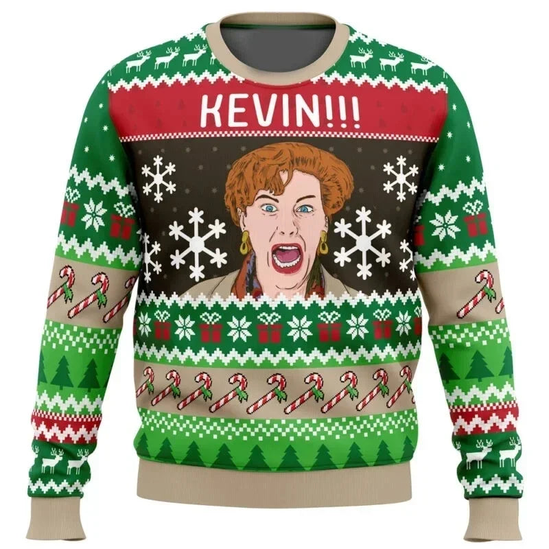 Home Alone Ugly Christmas Sweaters - Retro Movie Pullover for Men & Women