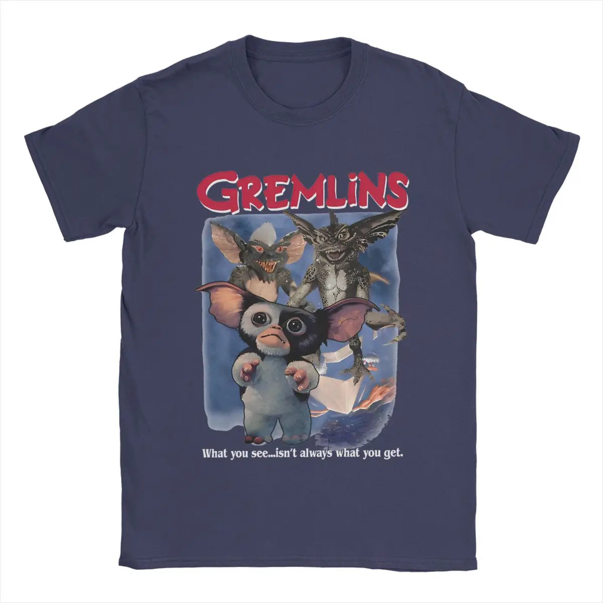 Gremlins Mogwai T-Shirt - 80s Horror Movie Tee - Retro Monster Cotton Shirt