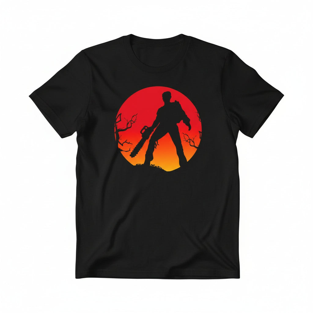 Ash vs Evil Dead T-Shirt - Horror Movie Graphic Tee - Retro Cult Classic Apparel