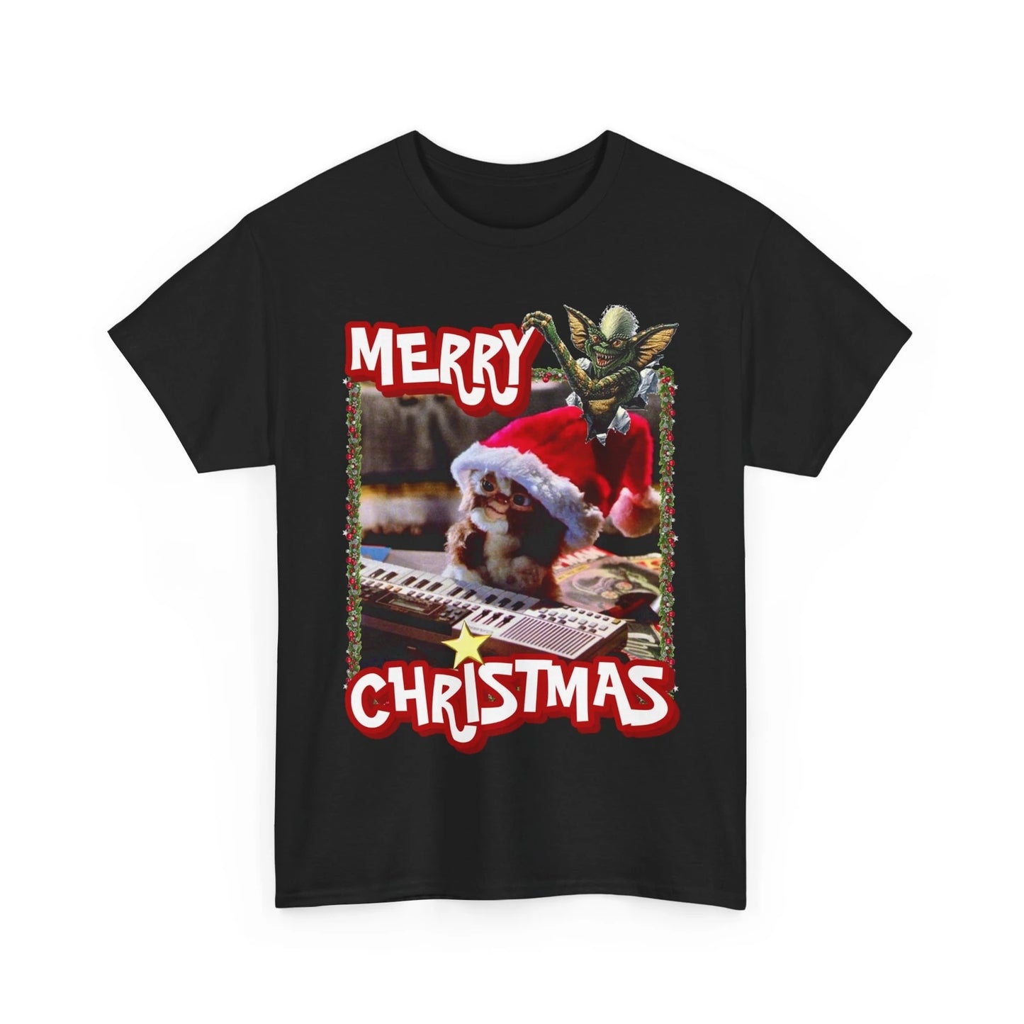 Gremlins Merry Christmas T-Shirt - Retro Holiday Horror Tee - Festive Movie Graphic Shirt