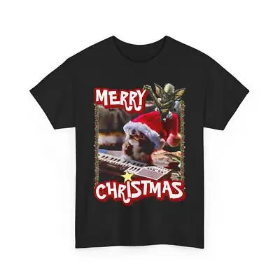 Gremlins Merry Christmas T-Shirt - Retro Holiday Horror Tee - Festive Movie Graphic Shirt