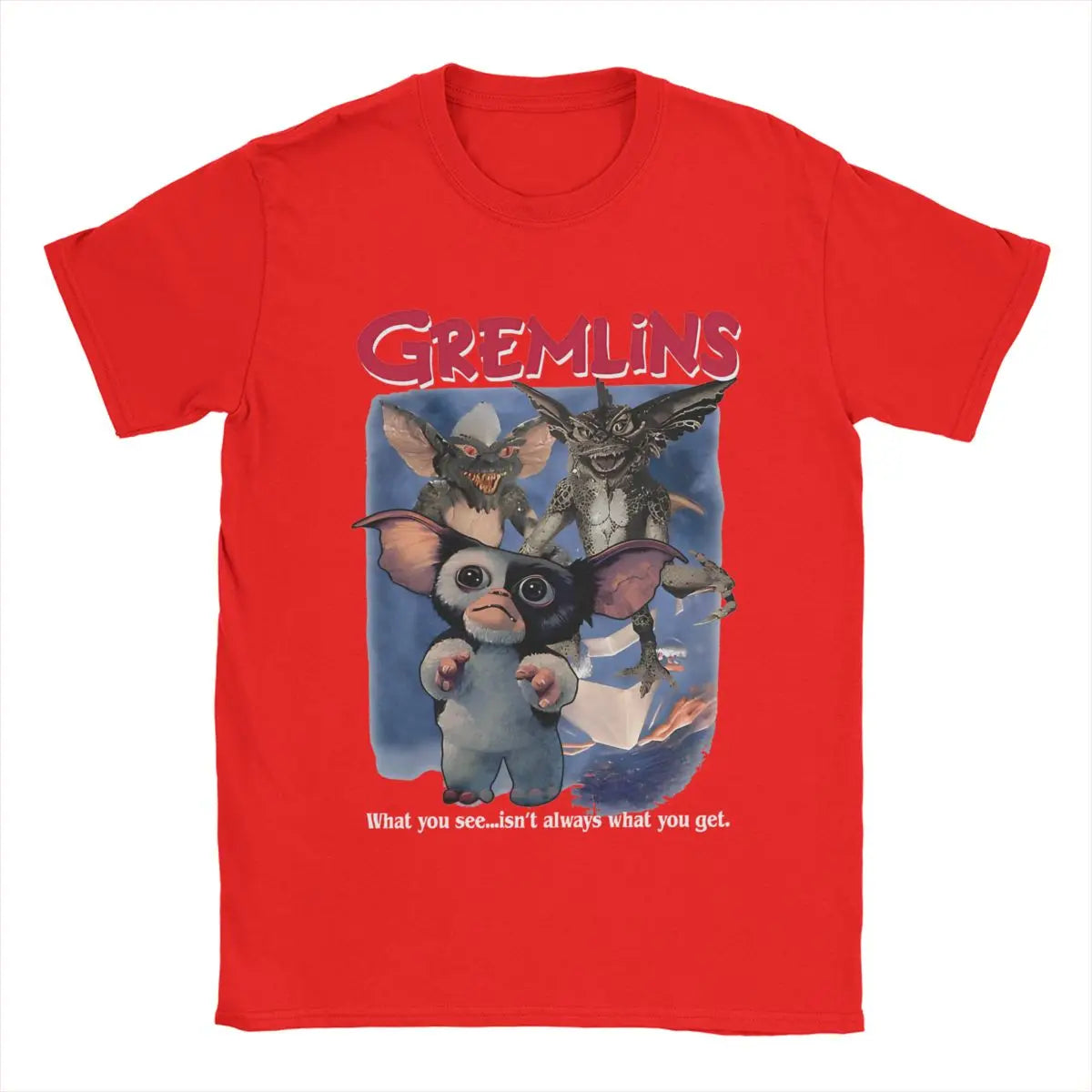 Gremlins Mogwai T-Shirt - 80s Horror Movie Tee - Retro Monster Cotton Shirt