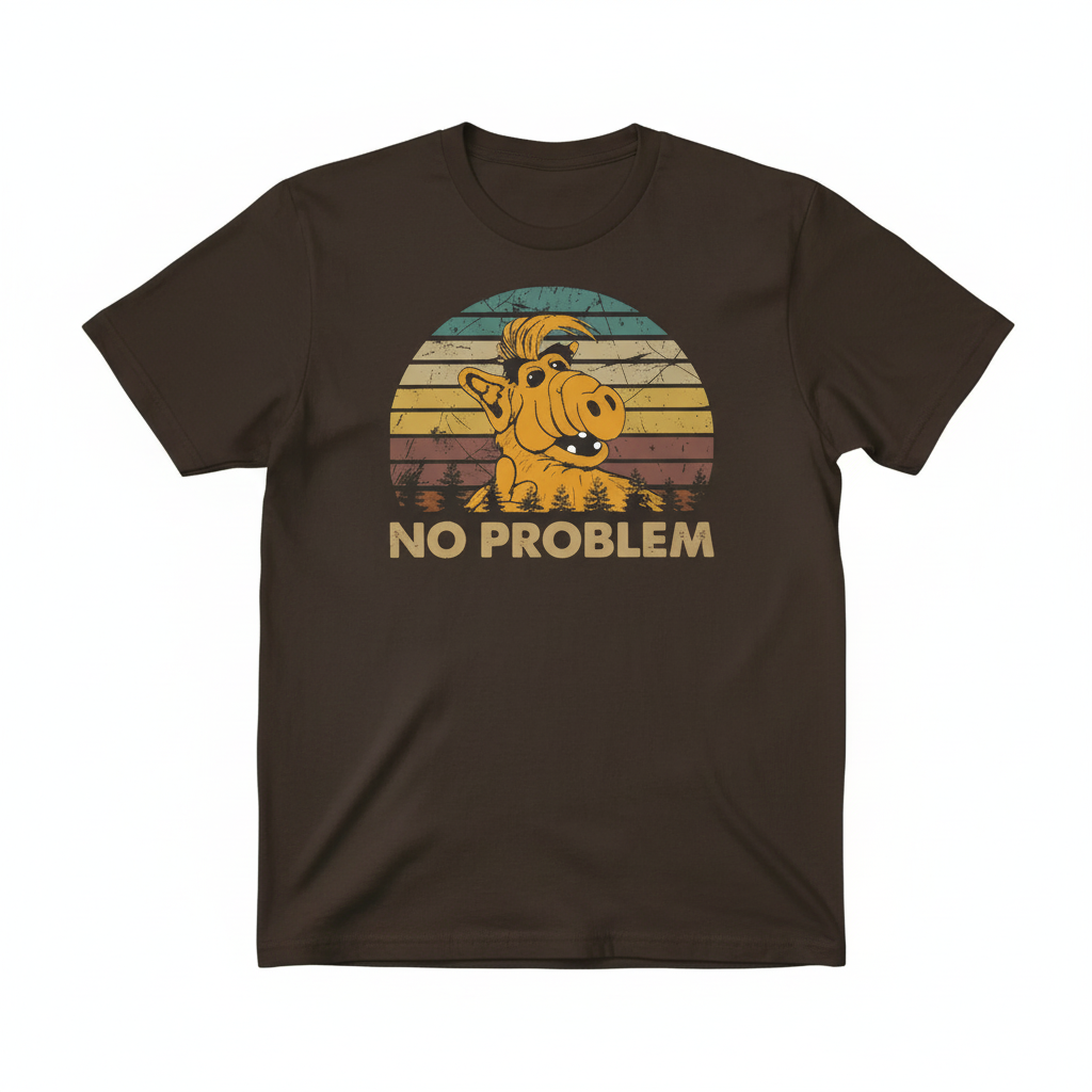 ALF t-shirt in brown