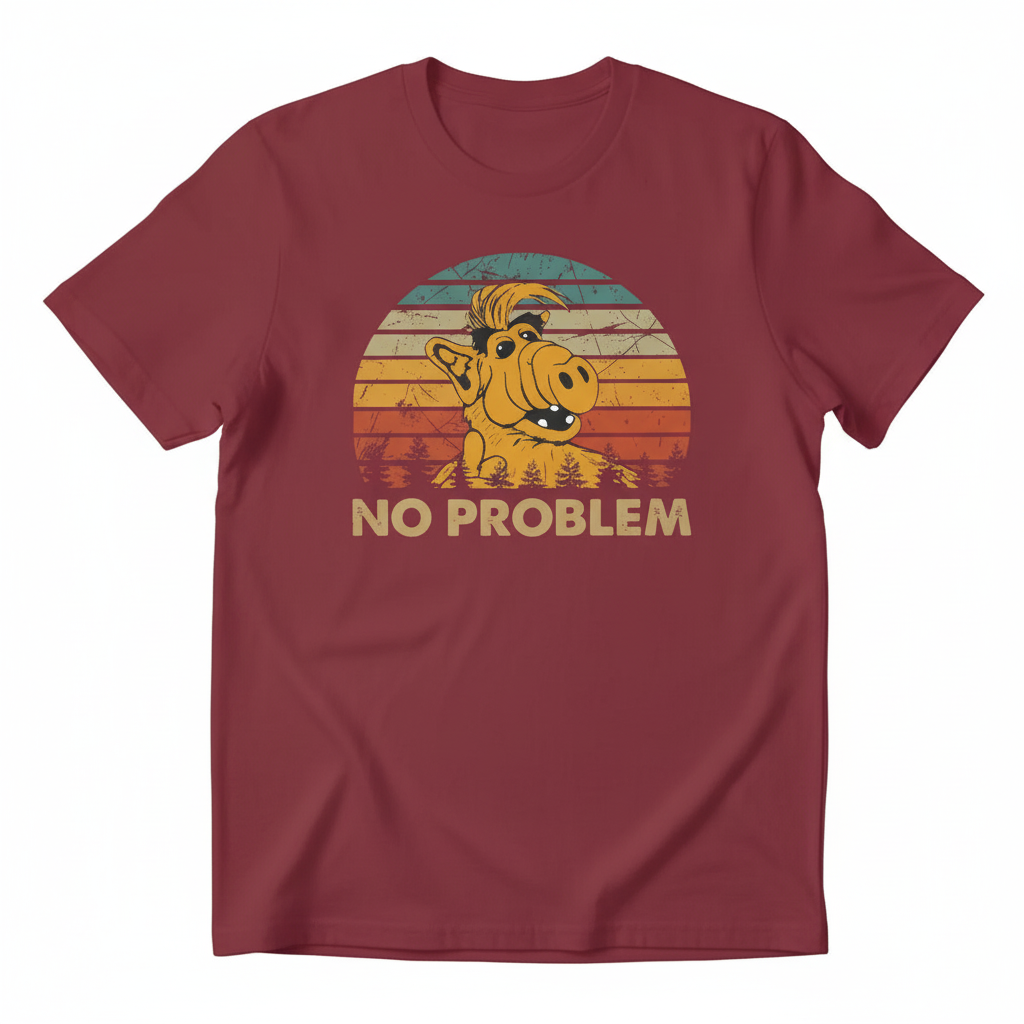 ALF t-shirt in burgundy