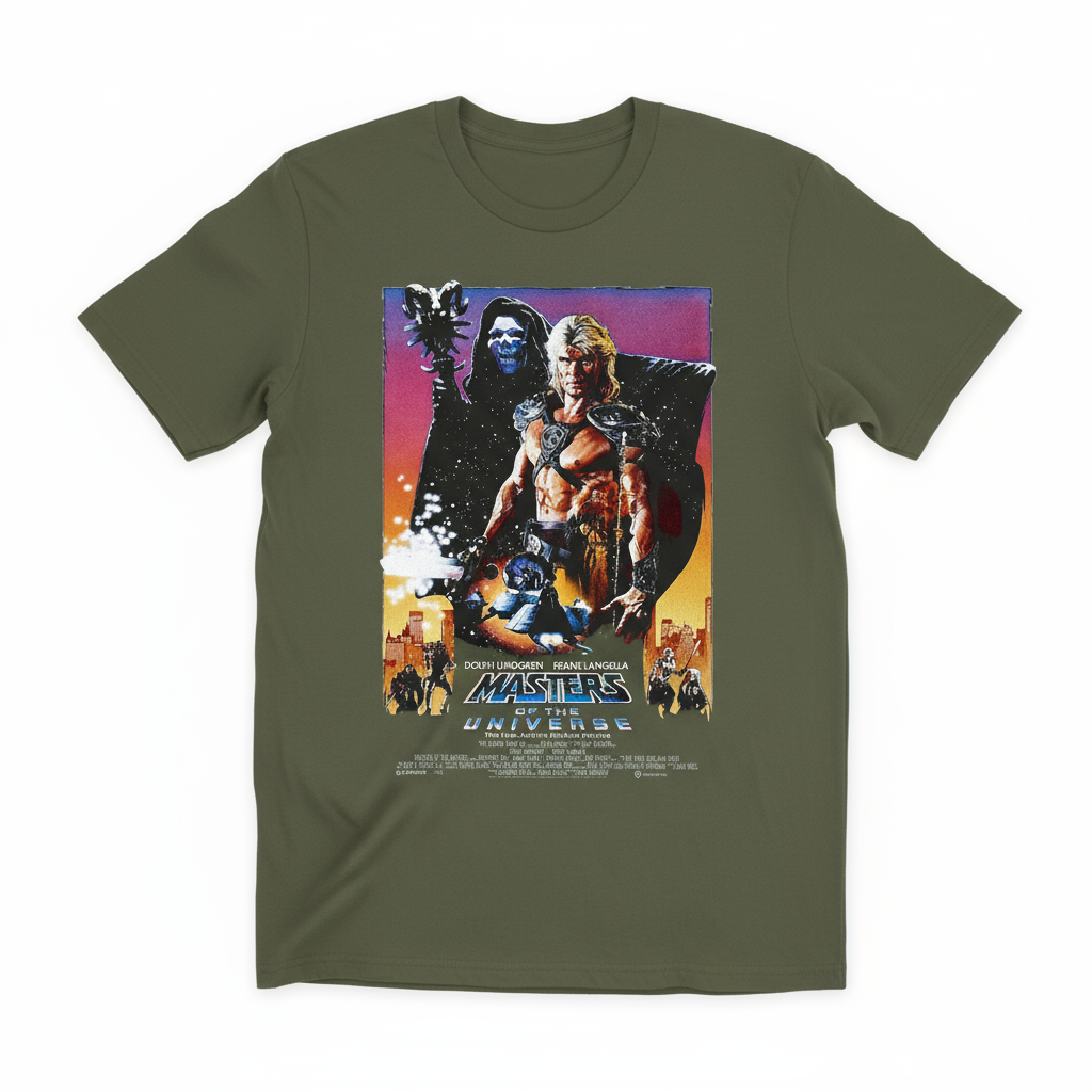 Army Green Masters of the Universe t-shirt