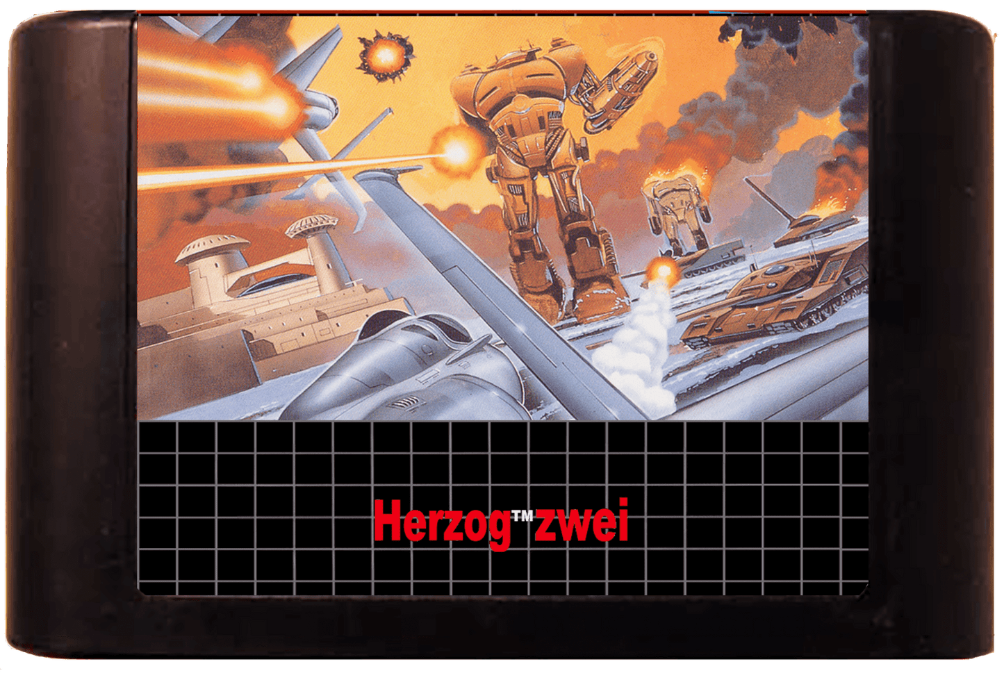 Herzog Zwei (Genesis Compatible) - Reproduction Video Game Cartridge image 0