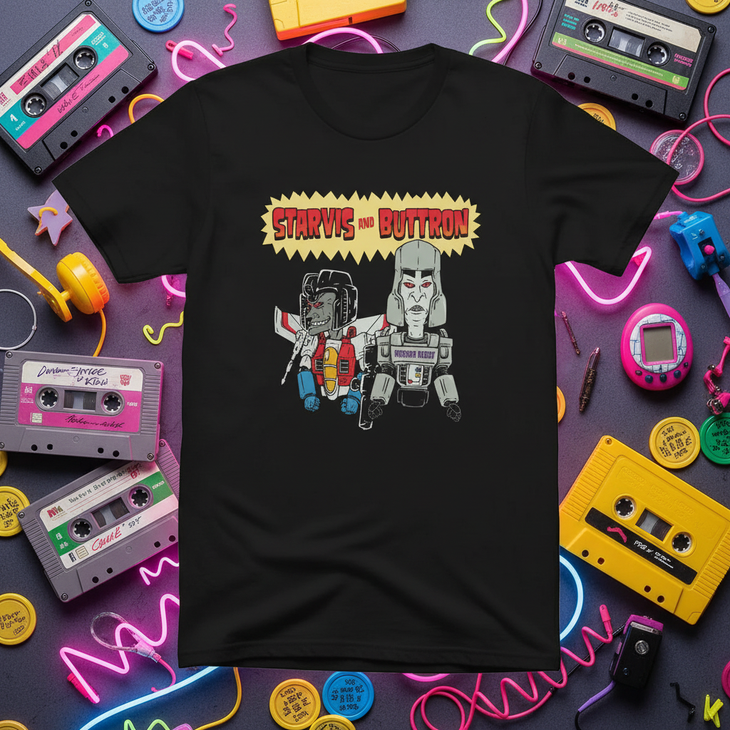 Beavis and Butt-Head t-shirt with retro 90s props