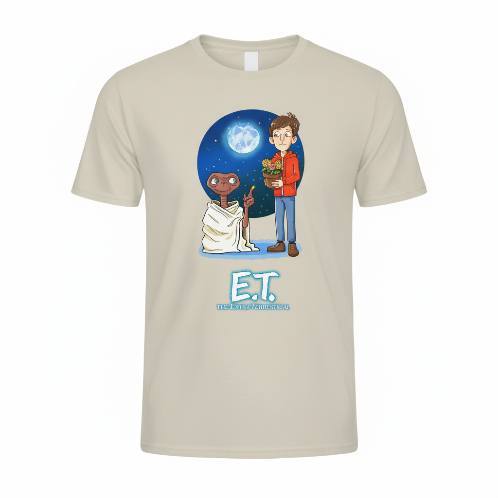 Beige E.T. t-shirt