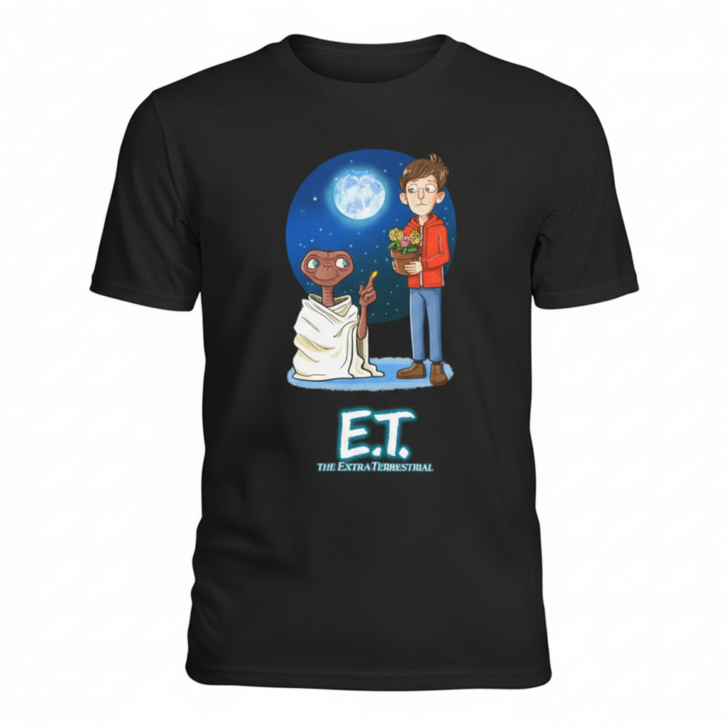 Black E.T. t-shirt