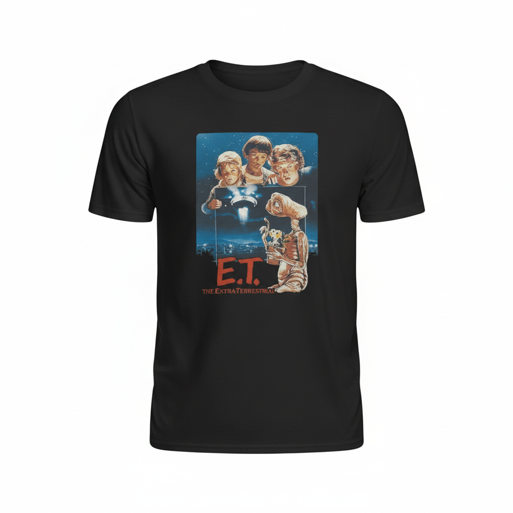 Black E.T. t-shirt
