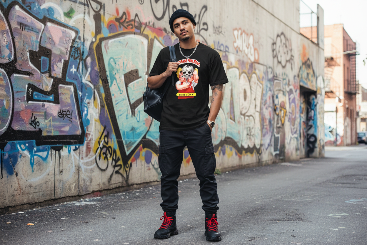 Black Tee Urban Street