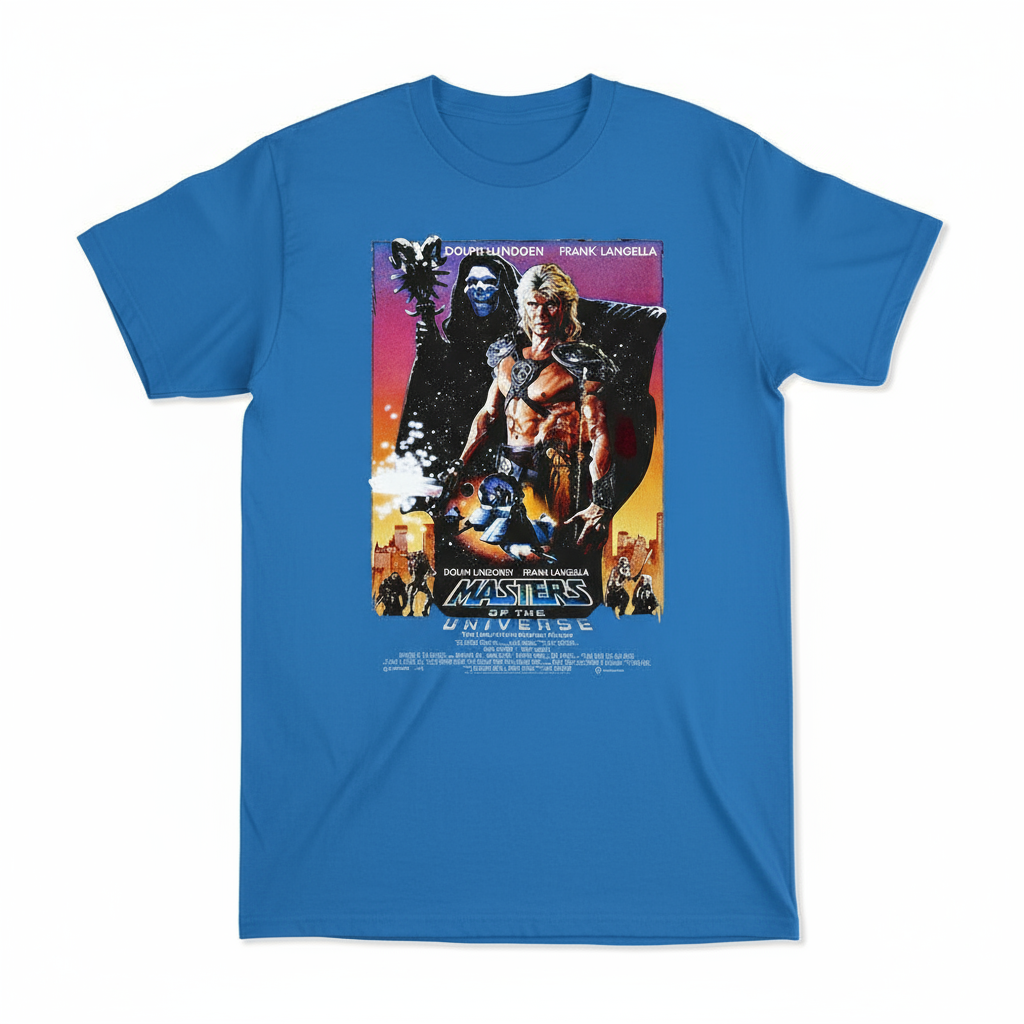 Blue Masters of the Universe t-shirt