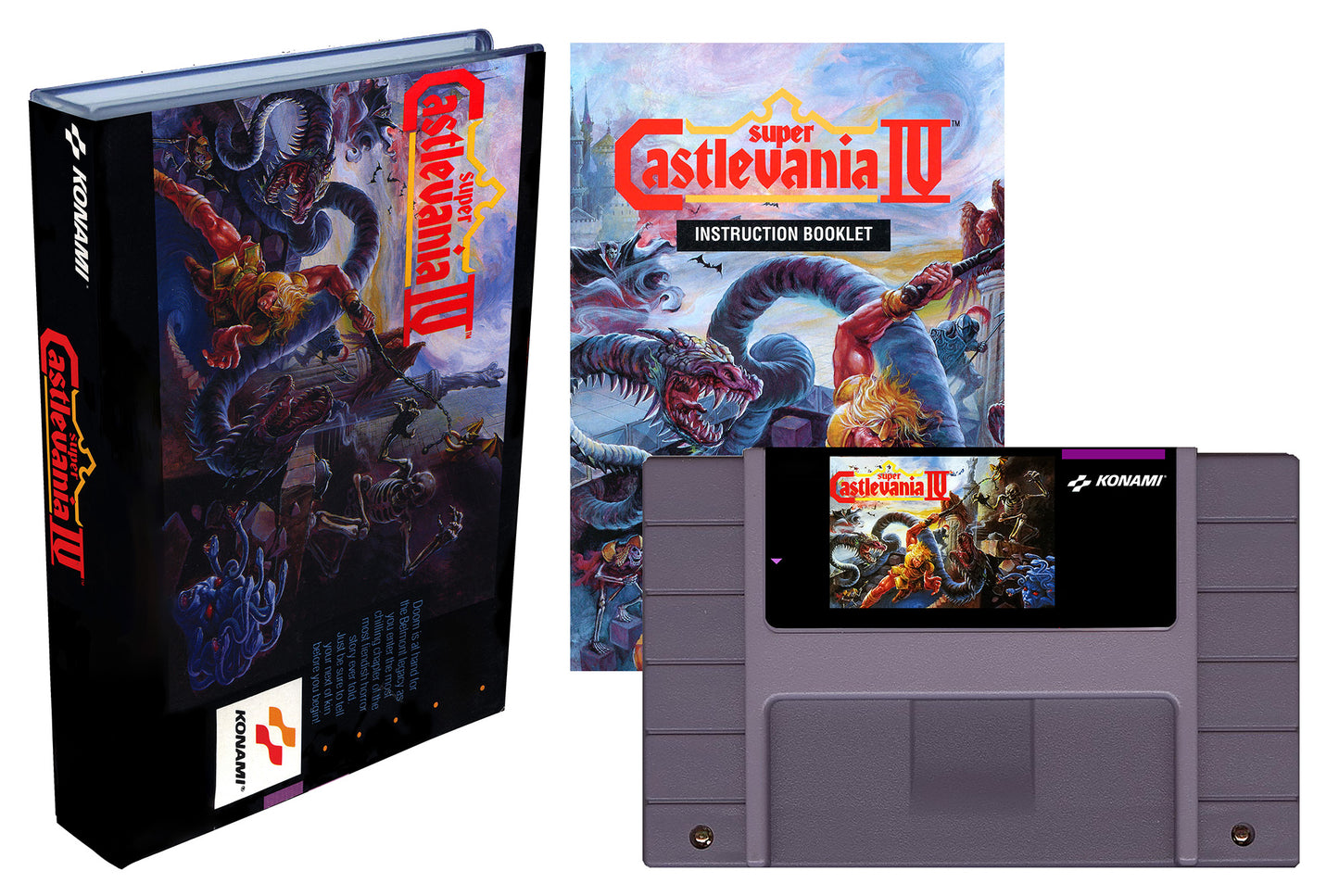 Super Castlevania IV (SNES Compatible) - Reproduction Video Game Cartridge with Case and Manual