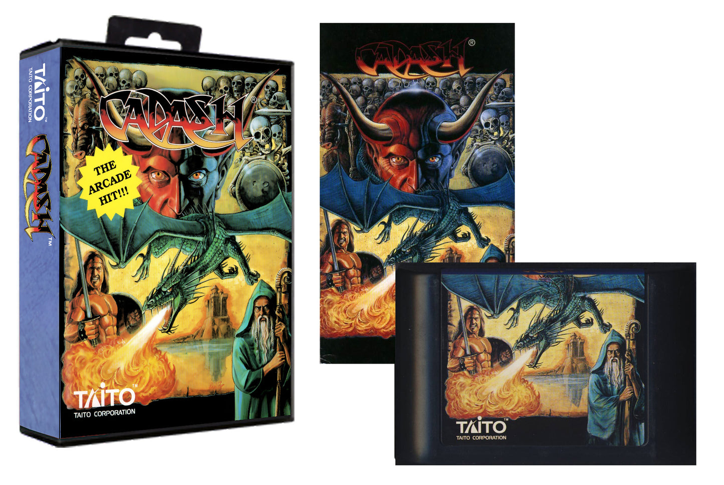 Cadash (Genesis Compatible) - Reproduction Video Game Cartridge with Case and Manual