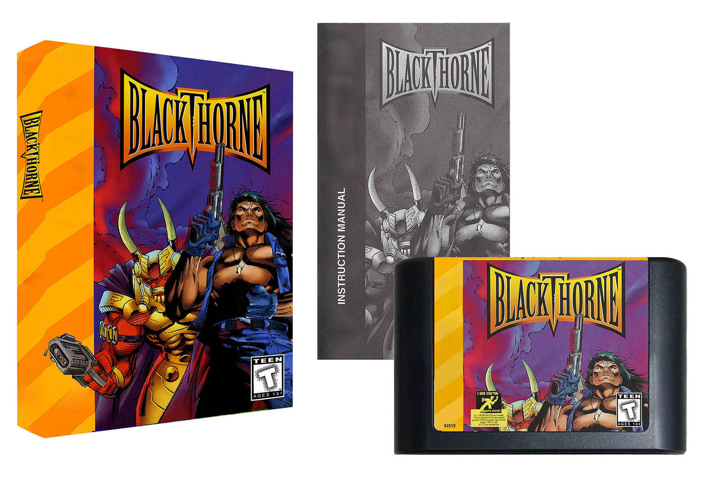 Blackthorne (32X Compatible) (32X Shell) - Reproduction Video Game Cartridge with Case and Manual