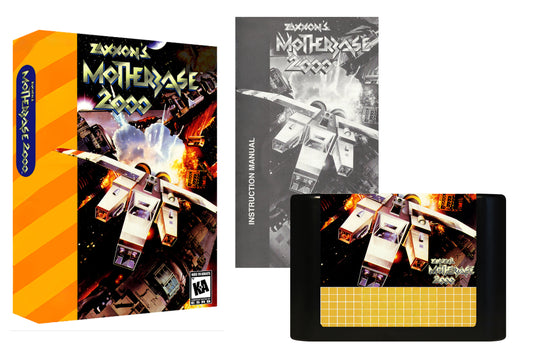 Zaxxon's Motherbase 2000 Reproduction Cartridge - Classic Isometric Space Shooter - Sega Genesis 32X Compatible