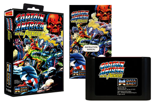 Captain America and the Avengers (Genesis Compatible) - Reproduction Video Game Cartridge