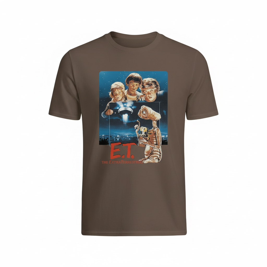 Brown E.T. t-shirt