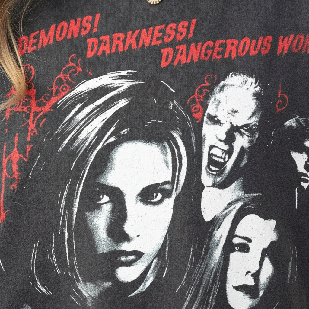 Buffy t-shirt - Close-up Detail Shot