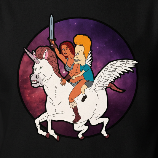 Butthead Unicorn Warrior design detail