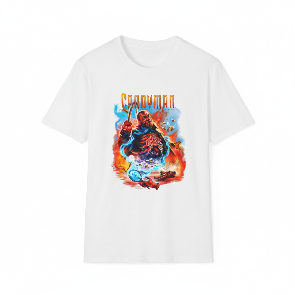 Candyman White Tee Product Shot