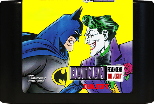 Batman: Revenge of the Joker (Genesis Compatible) – Reproduction Video Game Cartridge with Case and Manual