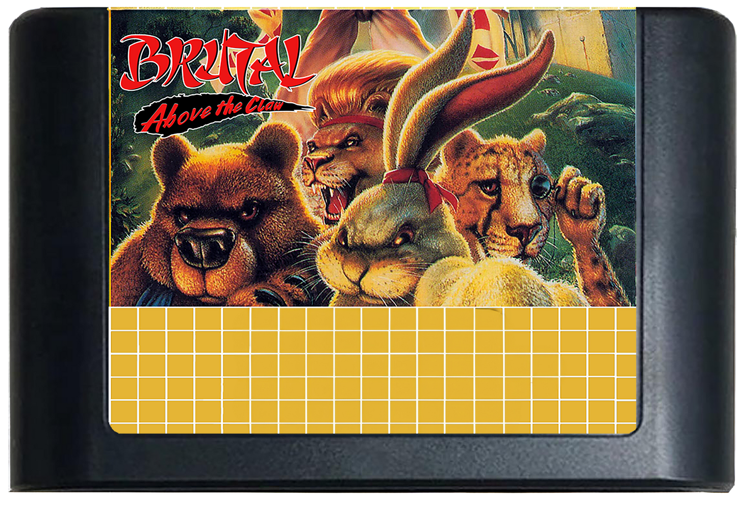 Brutal: Above the Claw (32X Compatible) (32X Shell) – Reproduction Video Game Cartridge with Case and Manual