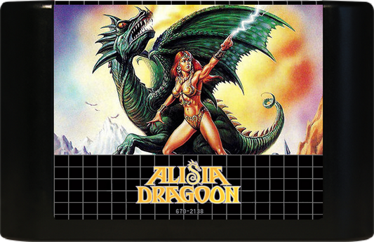 Alisia Dragoon (Genesis Compatible) – Reproduction Video Game Cartridge with Case and Manual