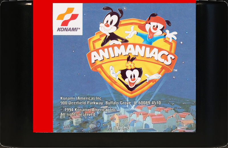 Animaniacs (Genesis Compatible) - Reproduction Video Game Cartridge with Case and Manual