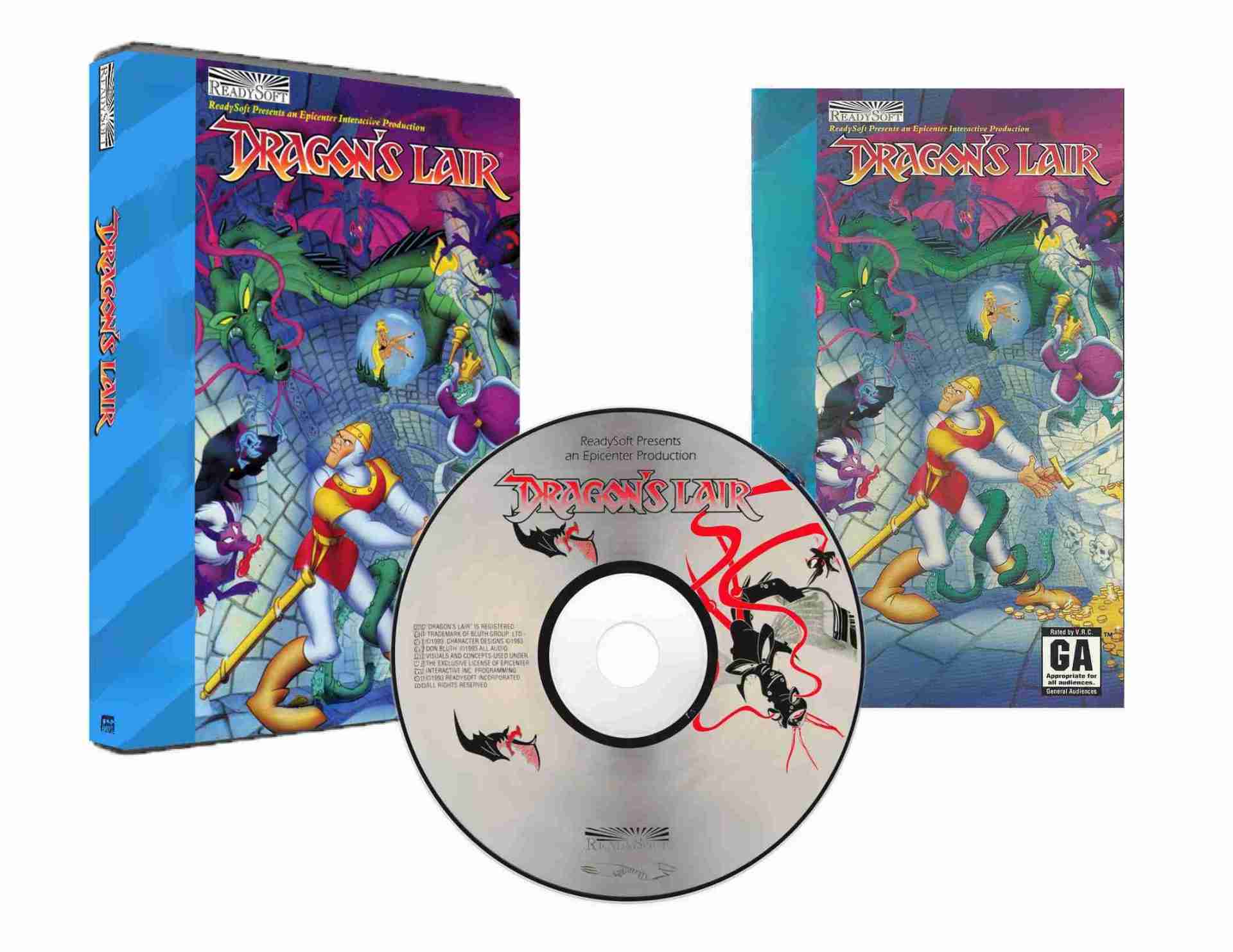 Dragon's Lair (DVD Case) (Sega CD Compatible) - Reproduction Video Game CD image 0