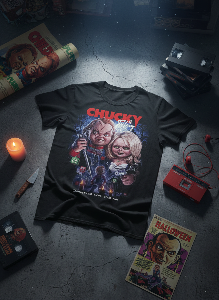 Chucky Tiffany T-Shirt - Flat Lay