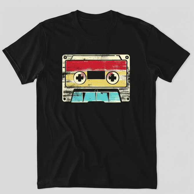 Clean 1980 Cassette Tape T-Shirt Product Photo