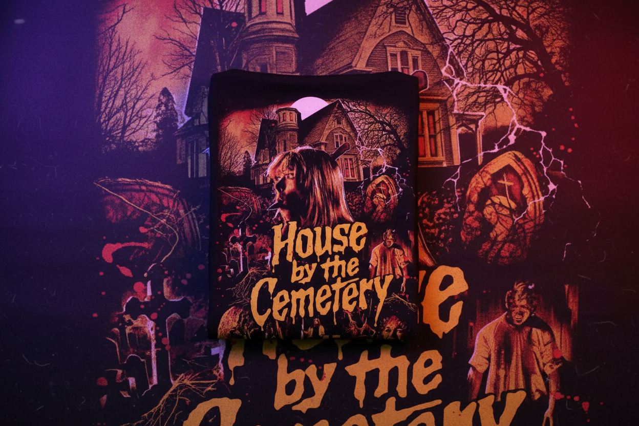 House by the Cemetery Tee - Close-up detail