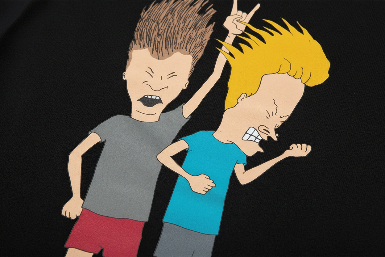 Close-up of graphic print